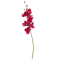 Lot de 4 - Orchidée artificielle rouge