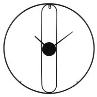 ALOIS - Orologio in metallo nero e dorato Ø 60 cm