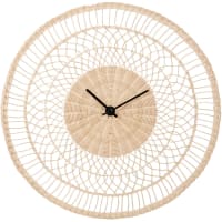 Orologio in rattan intessuto Ø 60 cm