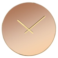 LENNIE - Orologio in vetro specchio colorato ambra e metallo, 45 cm