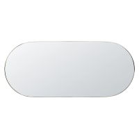 ALIA - Ovale spiegel uit verguld metaal 51 x 118 cm