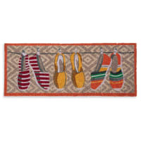 BAILA PLAYA - Paillasson coloré motifs espadrilles 75x30