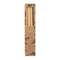 Lot de 4 - Pailles en bambou (x6)