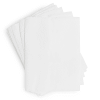 Set van 6 - Pak van 100 witte papieren servetten 7 x 12 cm