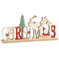 Palabra de Navidad decorativa con decoración multicolor