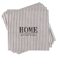 Lot de 2 - Paquet de 20 serviettes en papier motifs à rayures