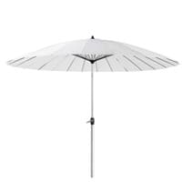 Parasol en tissu et aluminium blanc Parasol en tissu et aluminium blanc