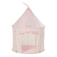 Pastel Pink Castle Play Tent