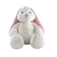 Peluche bianco/rosa a forma di coniglio H 40 cm BUNNY Peluche bianco/rosa a forma di coniglio H 40 cm BUNNY
