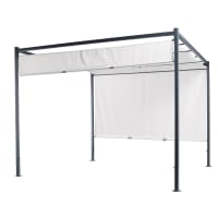 MALAGA - Pergola da giardino écru H 220 cm