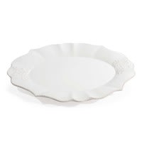 Piatto ovale in maiolica bianco Piatto ovale in maiolica bianco