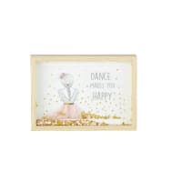MILA - Pink and Gold Glittery Dancer Print Frame 25x18