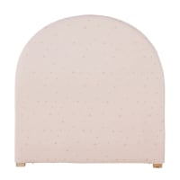 Pink headboard cover with gold star print 90cm