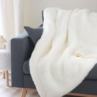 Plaid SNOWDOWN aus Kunstfell, weiß, 150x180 Plaid SNOWDOWN aus Kunstfell, weiß, 150x180