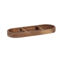 Plateau ovoïde en bois d'acacia D21