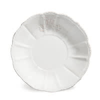 Plato hondo de loza blanca Plato hondo de loza blanca