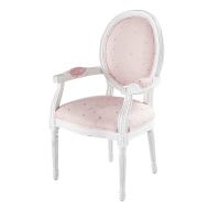 Poltrona bambino rosa con motivi a stelle dorate Poltrona bambino rosa con motivi a stelle dorate