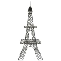 GUSTAVE - Portaplantas Torre Eiffel de metal negro