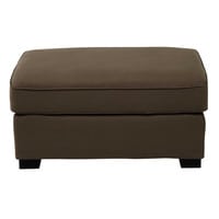 Pouf de canapé modulable en coton taupe Pouf de canapé modulable en coton taupe