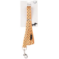 Printed Mustard Yellow Cotton Dog Lead Printed Mustard Yellow Cotton Dog Lead