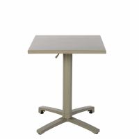 Professional Khaki Metal Garden Table W60 Professional Khaki Metal Garden Table W60