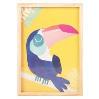Quadro giallo tucano, 23x31 cm Quadro giallo tucano, 23x31 cm