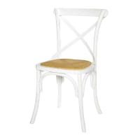 TRADITION - Rattan and White Birch Bistro Chair