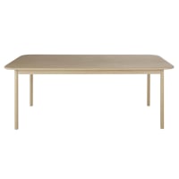 IDAHO - Rechteckiger Tisch aus Holz in Beige, 200x100cm
