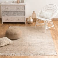 LODGE - Recycled cotton and jute rug 140x200cm
