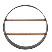 Regal aus schwarzem Metall D120cm ORLANDO Regal aus schwarzem Metall D120cm ORLANDO