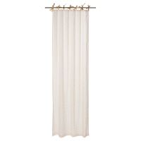 Rideau à nouettes en coton rose motifs cuivrés 102x250 Rideau à nouettes en coton rose motifs cuivrés 102x250