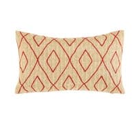 Rood buitenkussen met grafisch motief 30x50 Rood buitenkussen met grafisch motief 30x50