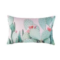 Rosa Outdoor-Kissen bedruckt mit Kaktusmotiv 30x50 Rosa Outdoor-Kissen bedruckt mit Kaktusmotiv 30x50