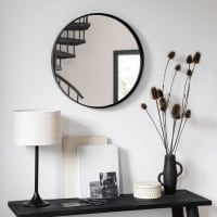 ARGENTIERE - Round black mirror D56cm