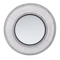 ZELIA - Round Woven Metal Mirror D100