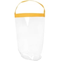 Lote de 2 - Saco de refrigeração para garrafa em PEVA transparente e amarelo