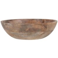 Saladeira em madeira de mangueira castanha