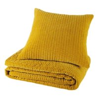 Samtkissen gesteppt, senfgelb, 60x60 Samtkissen gesteppt, senfgelb, 60x60