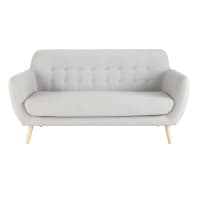 ICEBERG - Scandinavian Grey 2/3-Seater Sofa
