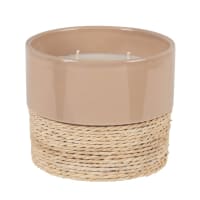 JOSEFA - Scented candle in beige ceramic and rope 440g