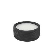 SPICY WOOD - Scented candle in black burnt paulownia