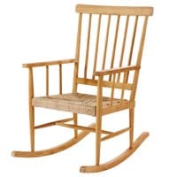 Schaukelstuhl aus Teakholz Schaukelstuhl aus Teakholz