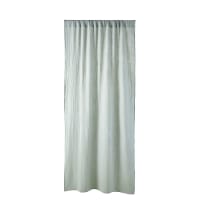 NOA - Schlaufenvorhang aus Baumwolle, wassergrün, 1 Vorhang 110x250