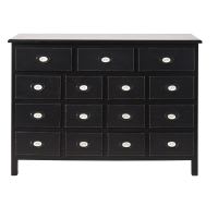 Schränkchen mit 15 Schubladen, schwarz Schränkchen mit 15 Schubladen, schwarz