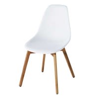 Sedia da giardino scandinava bianca Sedia da giardino scandinava bianca
