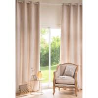 Ösenvorhang beige, 1 Vorhang 130x300 Ösenvorhang beige, 1 Vorhang 130x300