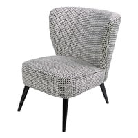 Sessel aus Samt mit schwarzen und weißen Motiven Sessel aus Samt mit schwarzen und weißen Motiven