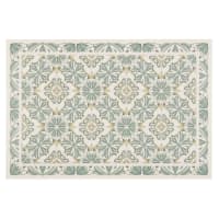 AUGUSTA - Set de mesa de vinilo multicolor con mosaico de azulejos vegetal 30 x 45