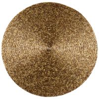 Set de table rond à paillettes dorées Set de table rond à paillettes dorées