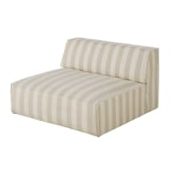 FAKIR - Sillón cama para sofá modular con estampado de rayas